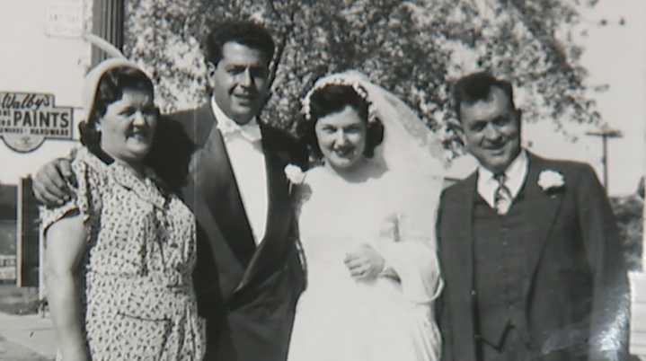 Mid-century wedding photo discovered in Sterling Heights library book reunited with family