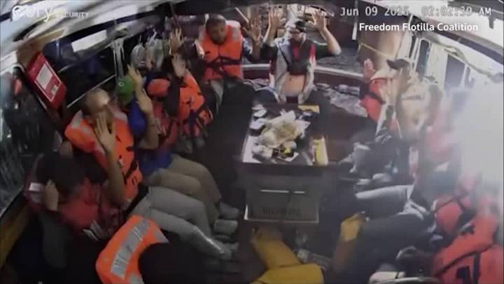 Israeli naval forces seize Gaza aid boat carrying activist Greta Thunberg