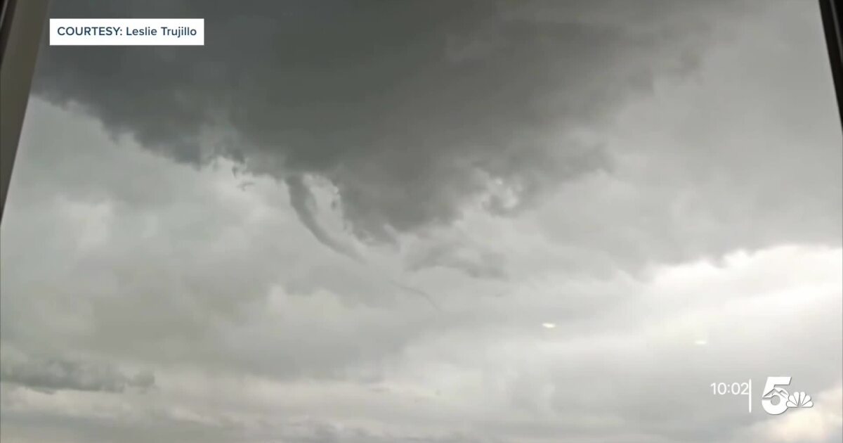 Funnel cloud spotted near Powers Boulevard and Bradley Road in Colorado Springs