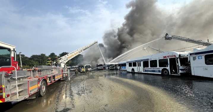 Fire at SEPTA bus depot in North Philly damages as many as 40 transit vehicles