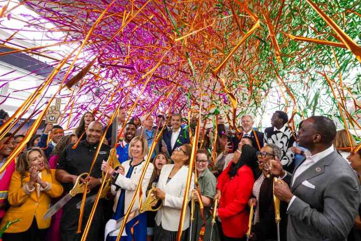 Commuters just got closer to LAX by rail, with opening of new airport transit center station
