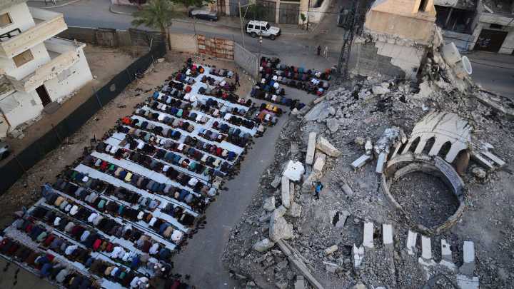 Eid in ruins: Palestinians pray among rubble as Gaza faces deepening humanitarian crisis