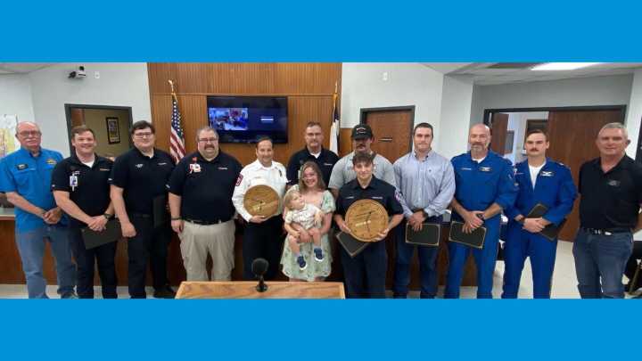 Texas fire, EMS crews honored for rescue of 1