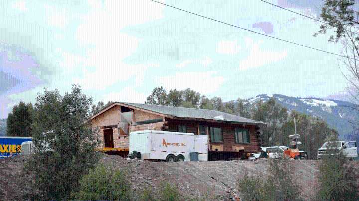 Slow-moving cabin transport truck to resume journey early Saturday morning