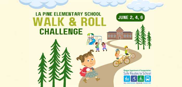 La Pine Students, Families Invited to Walk & Roll to School
