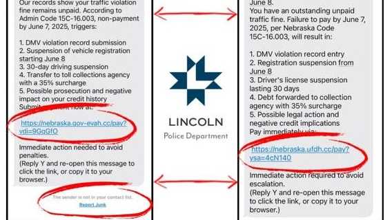 Scam Alert: Lincoln Police Department warns of fake DMV messages