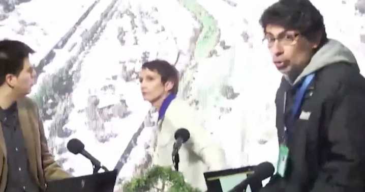 Massive earthquake captured on live TV as hosts scramble in fear and interview cut short