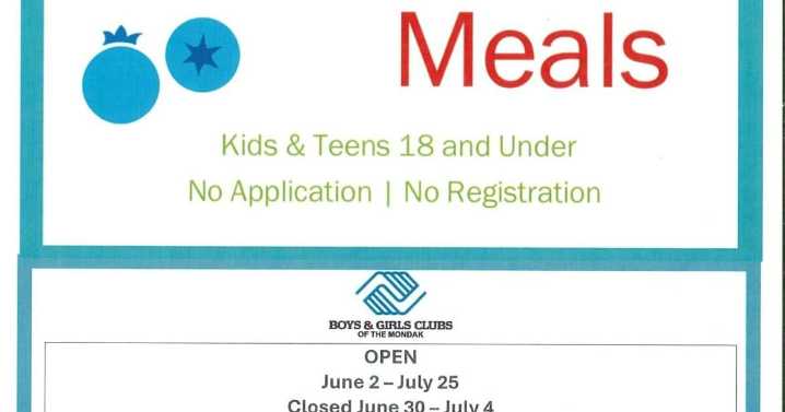 Boys and Girls Clubs of the MonDak giving free meals this summer