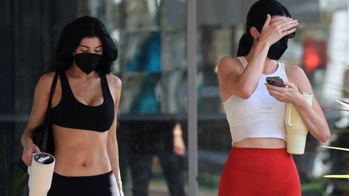 Kylie and Kendall Jenner Show Off Toned Abs After Pilates Session