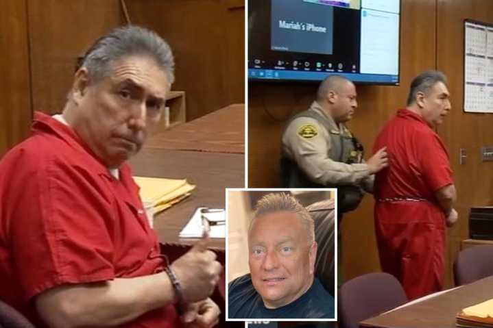 Courtroom chaos unravels as son charges at father's killer