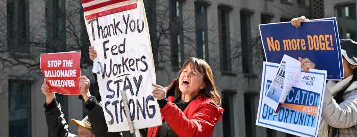 Federal Worker Unions Say Agencies Are Violating Firing Pause