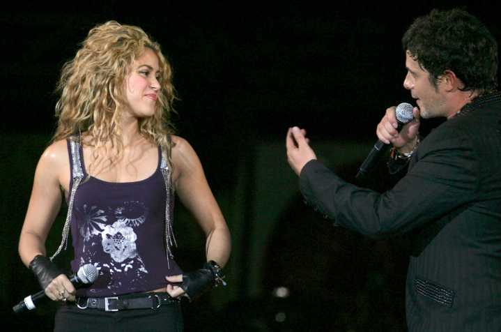 Shakira lanzó un piropo a Alejandro Sanz en pleno concierto en Miami