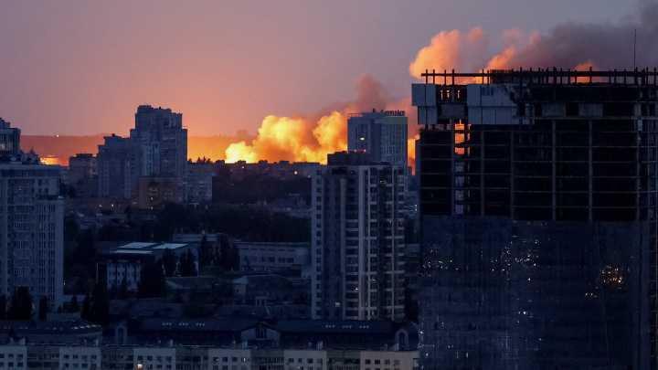 Russia launches hours-long drone strike on Kyiv and Odesa