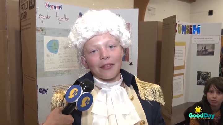 Petoskey fifth graders bring history to life with wax museum