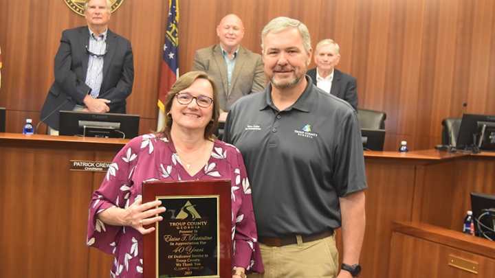 County employees recognized for 40, 25 years of service