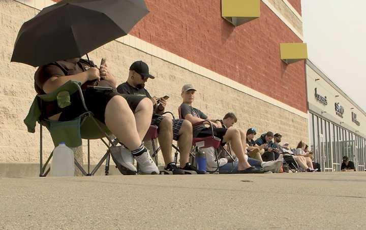 Gamers line up outside stores ahead of Nintendo Switch 2 launch