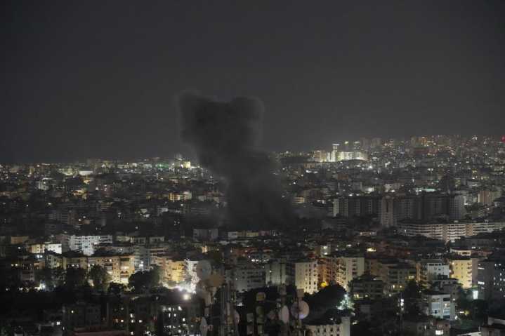 Israel strikes Beirut’s suburbs to target what it says is Hezbollah drone production
