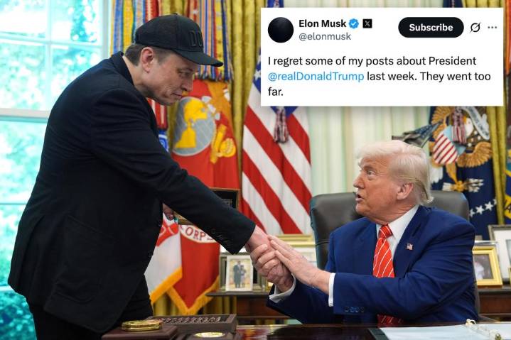 Elon Musk says he regrets some posts he made about Trump