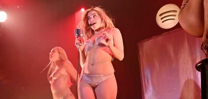 Addison Rae Performs In Her Underwear at NYC Album Release Party! 