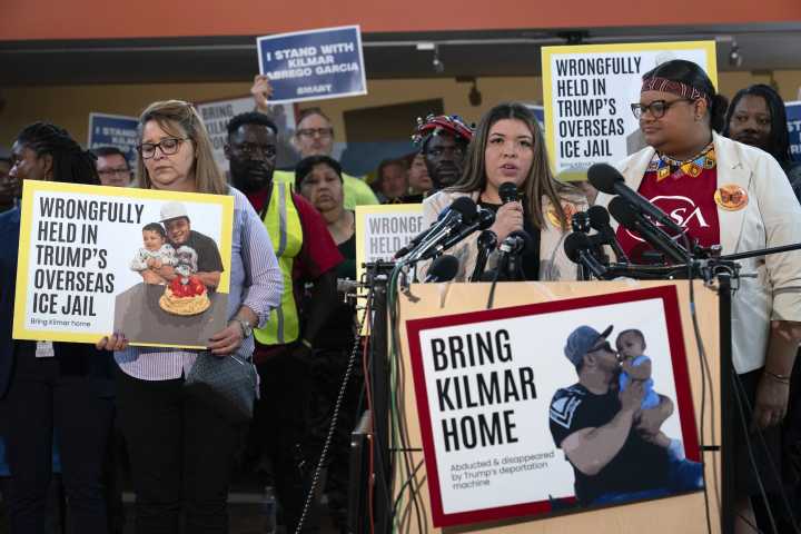 Kilmar Abrego Garcia, wrongly deported to El Salvador, is back in the U.S. to face smuggling charges