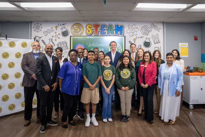 Gavin Newsom launches new statewide literacy program in Compton