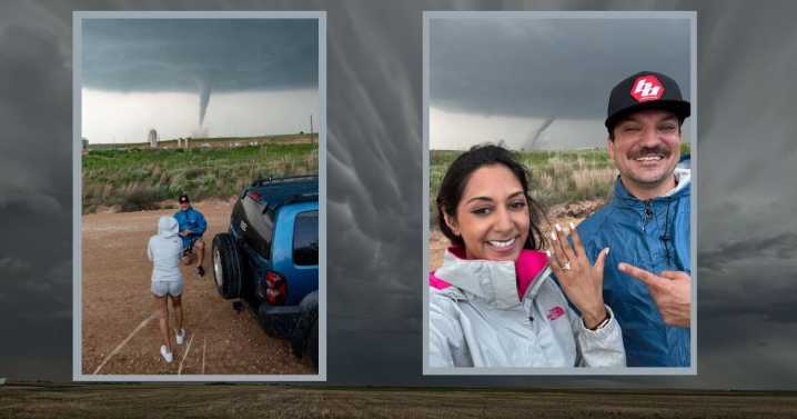 ENGAGEMENT WITH A TWIST: Storm-chasing couple engaged by Okla. EF