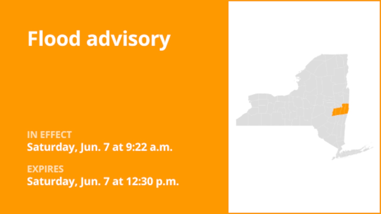 NY weather: Albany and Rensselaer counties under a flood advisory until Saturday midday