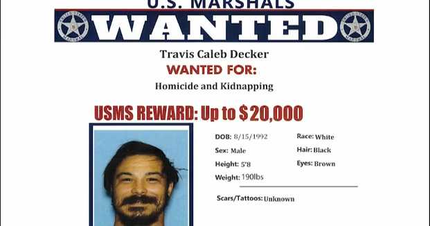 Wanted posters put up for Wenatchee murder suspect Travis Decker