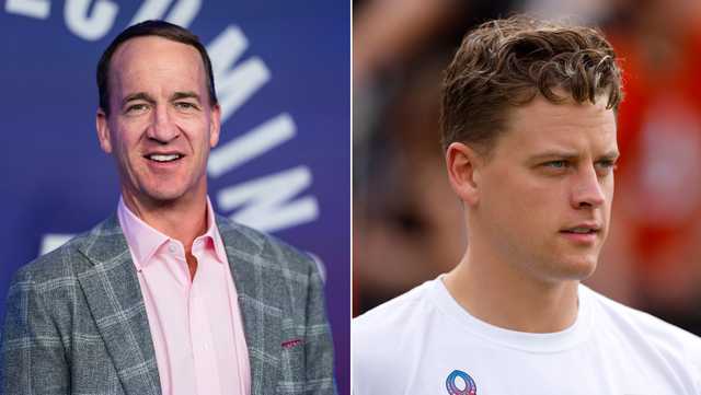 Peyton Manning makes stop at Paycor Stadium for production of upcoming show