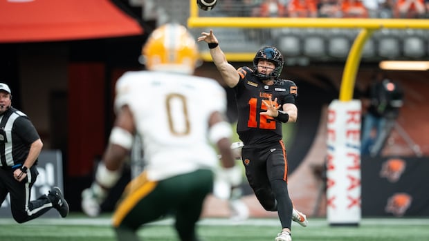 Rourke throws 3 TDs as B.C. Lions dump Edmonton Elks 31