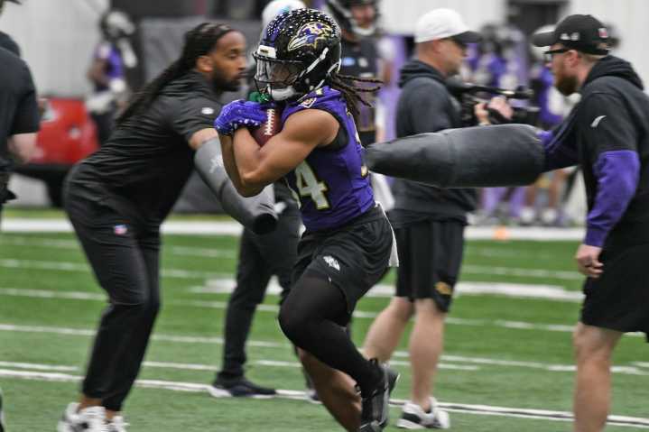 Ravens RB Keaton Mitchell running faster after injury