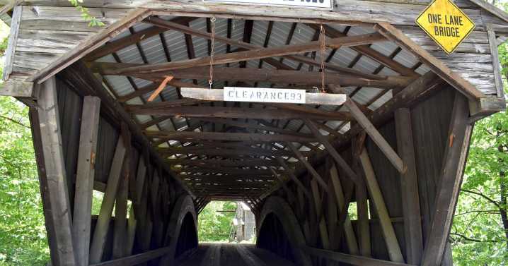 Damage from box truck closes covered bridge in Sandwich, one of few left in state