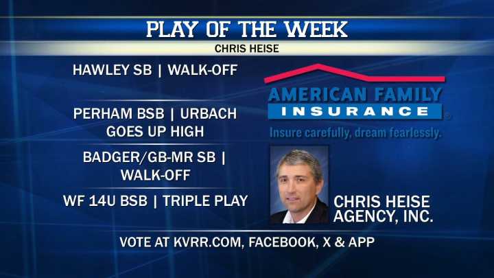 Time to vote for the Chris Heise Play of the Week!