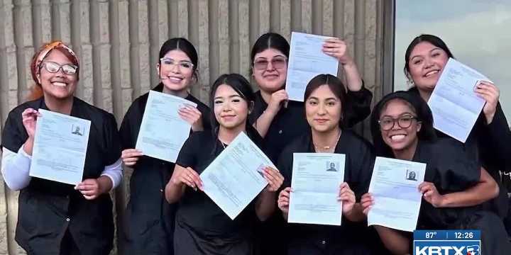 Glam Grads: Bryan High students earn Cosmetology licenses