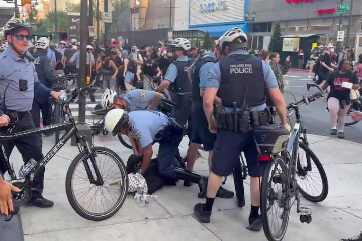 Police officer injured, several anti-ICE protesters arrested in Center City