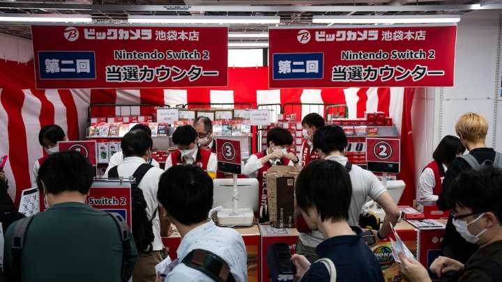 Eager fans endure long lines for the Nintendo Switch 2 launch