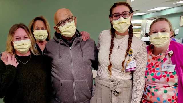 Father receives the gift of life from daughter