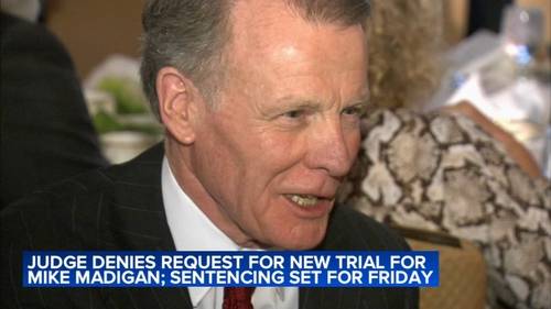Former Illinois House Speaker Mike Madigan will not get new trial, judge rules; sentencing to happen Friday