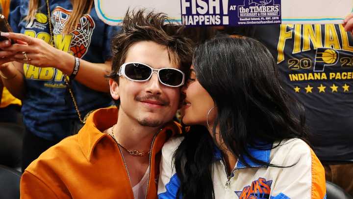 Kylie Jenner and Timothée Chalamet See in the Knicks Loss With Their Knicks