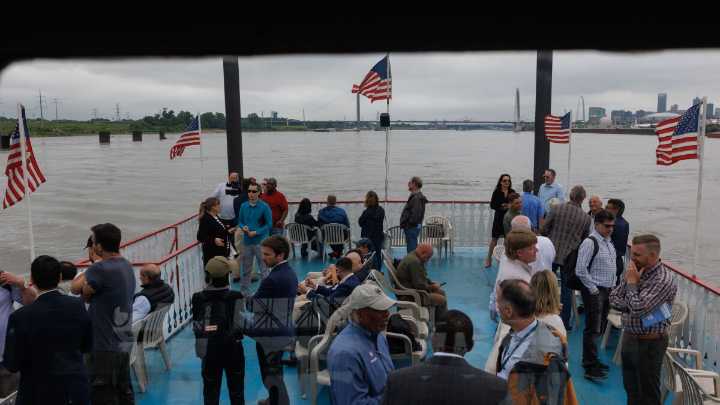 Photos: Transportation experts and local teachers set sail during FreightWeekSTL