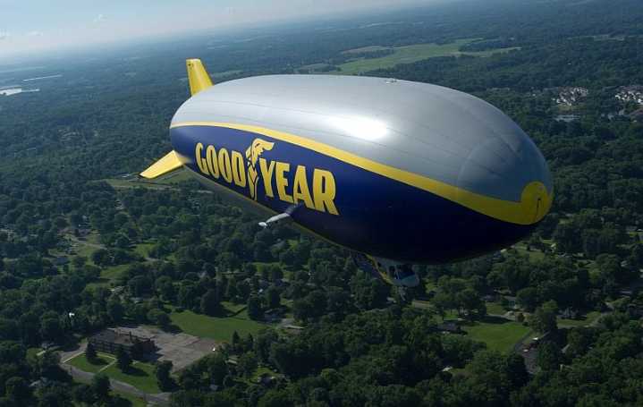 The iconic Goodyear Blimp is 100. To celebrate, a flight over Ohio