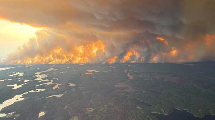 Winds push smoke from Canadian wildfires south into US and worsen air quality