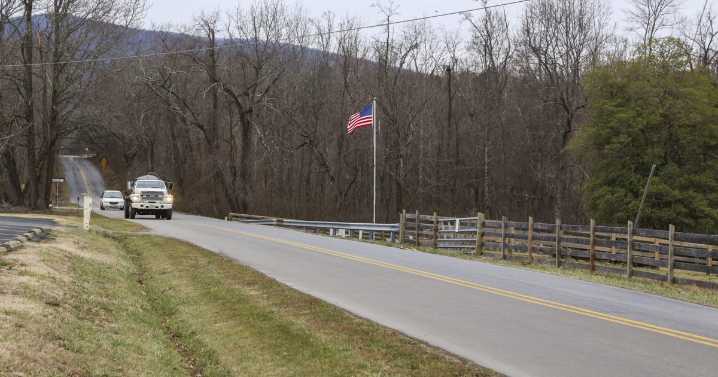 Part of Virginia Route 656 in Stuarts Draft closed this week