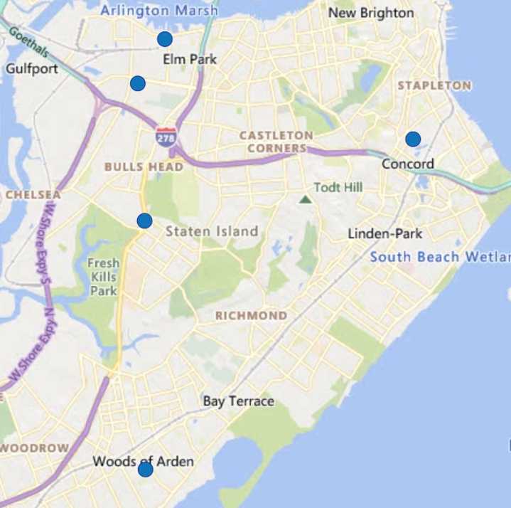 Robberies took place in 6 Staten Island neighborhoods from May 26 to June 1. Here’s where