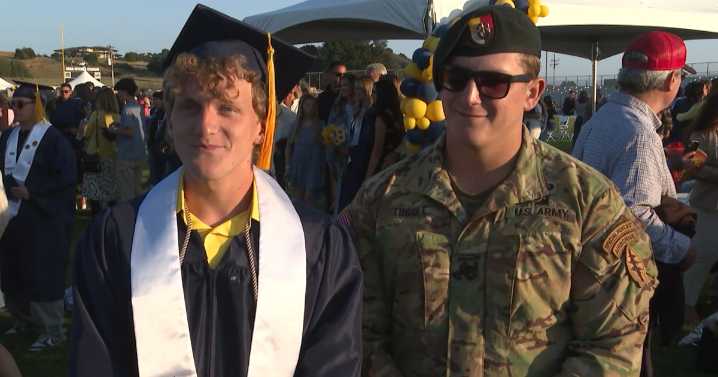 'It was something special': Arroyo Grande High School senior surprised by brother at graduation