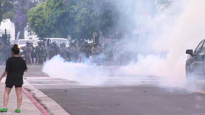 Federal agents conducting immigration raid in Los Angeles County; protest quickly erupts