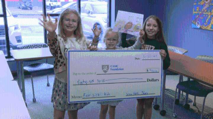 Three young West Virginia girls are giving back to CAMC Foundation with a simple craft