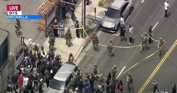 Caos en California: cientos de manifestantes protestan y se enfrentan a agentes de ICE en Los Ángeles tras redadas masivas