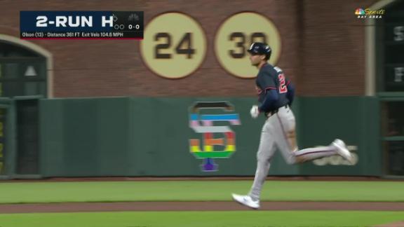 Giants beat the slumping Braves 5-4 in 10 innings on a wild pitch