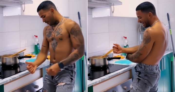 Cubano cocina bailando reparto y se vuelve viral en TikTok